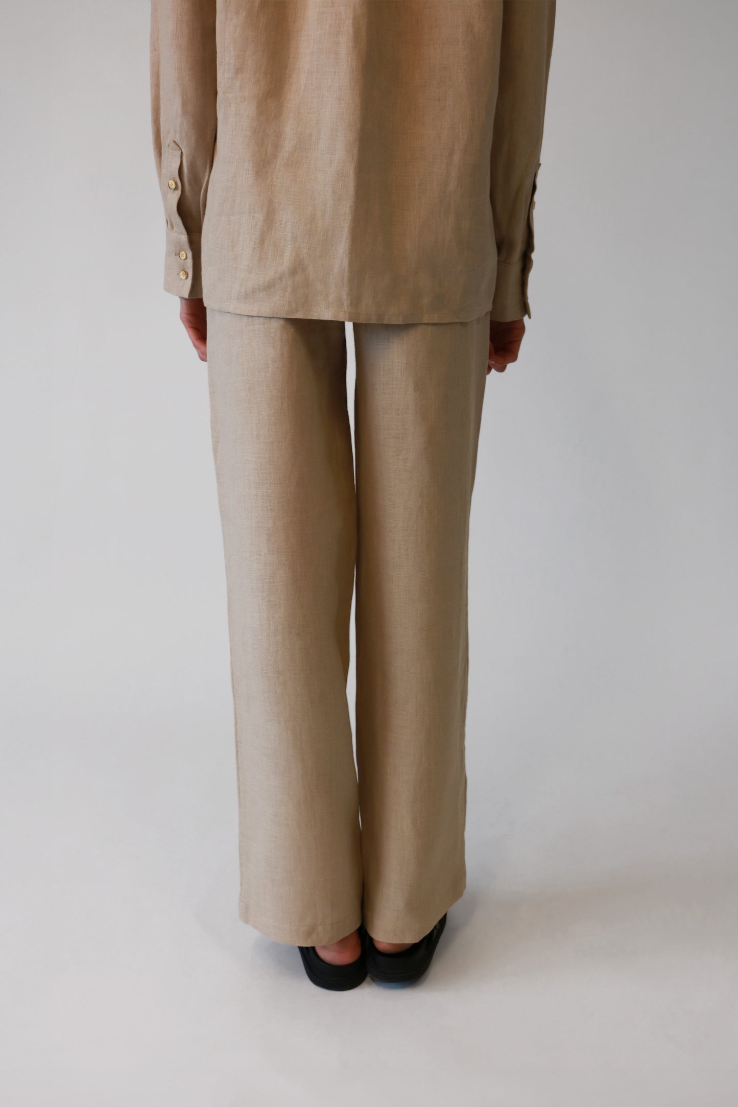 Women Linen Straight Leg Pants in Various Colors