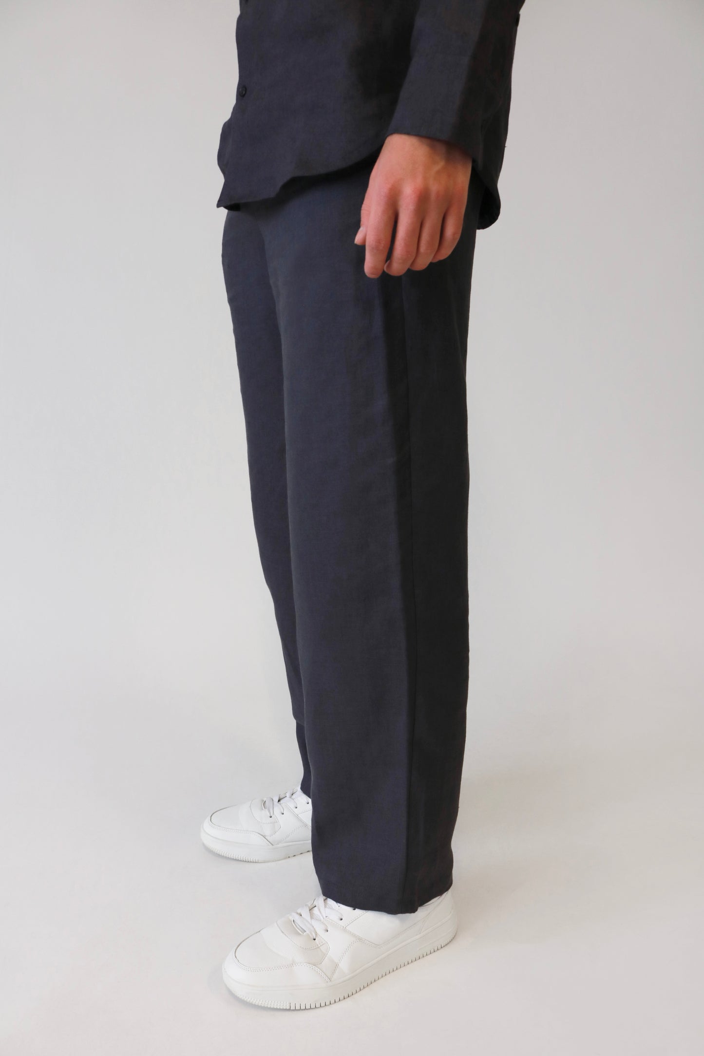 Men Linen Straight Leg Pants in Various Colors